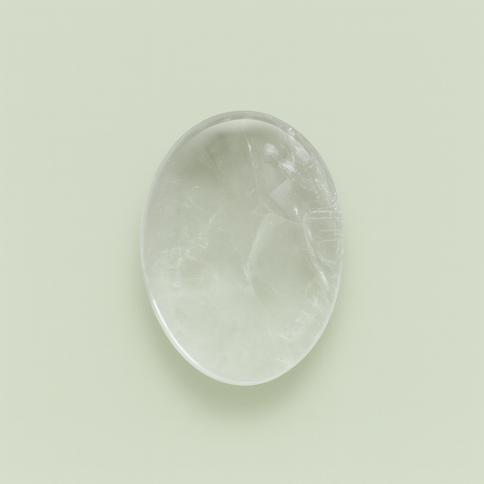 Clear Quartz Palm Stone