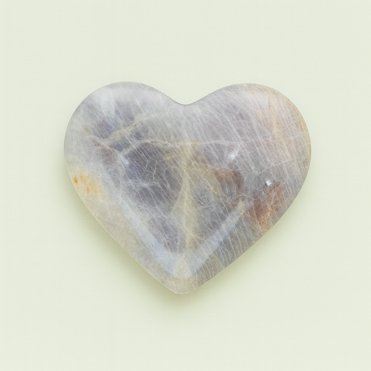 Moonstone Crystal Heart