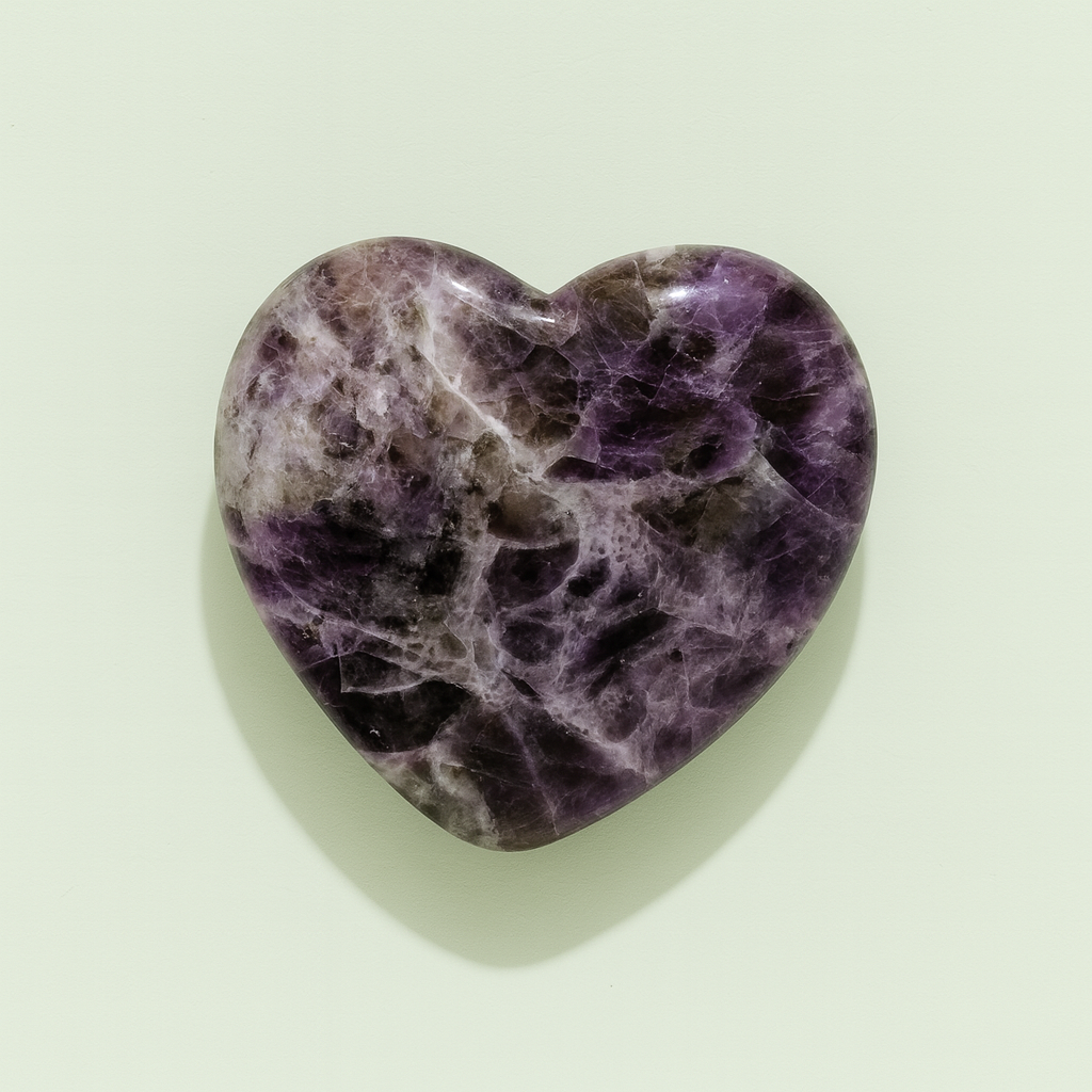 Amethyst Crystal Heart