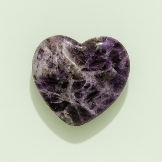 Amethyst Crystal Heart