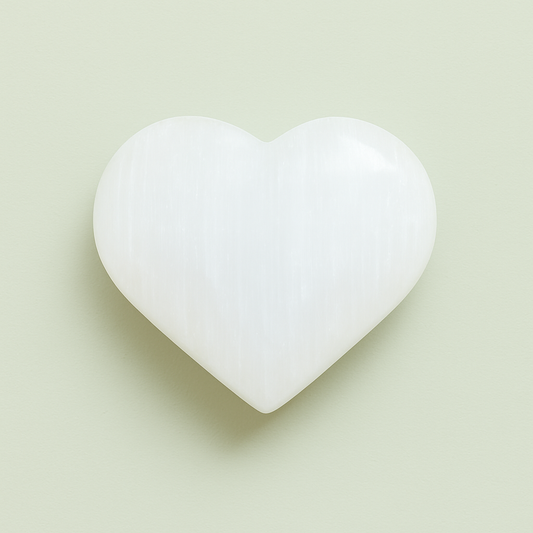 Selenite Crystal Heart