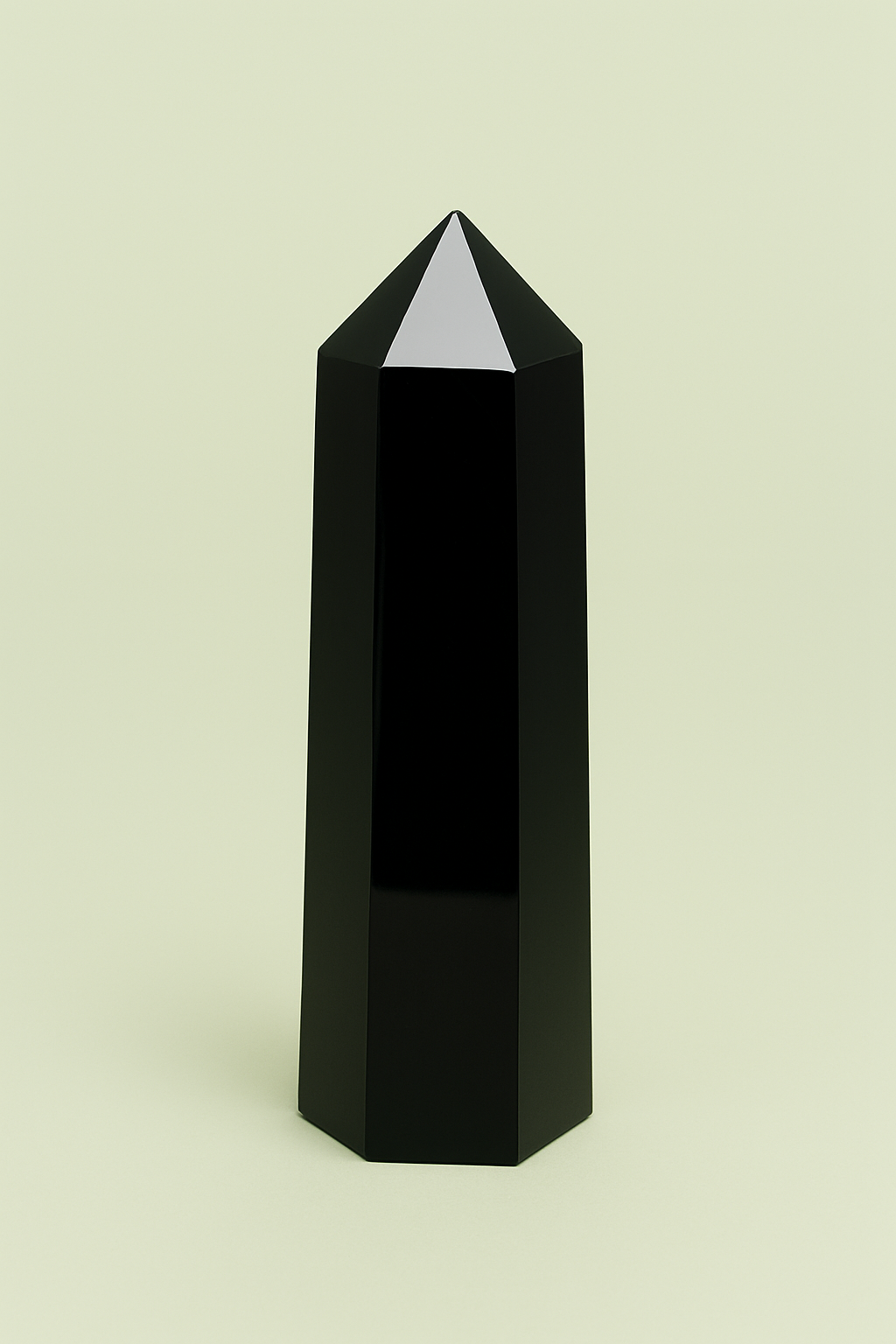 Black Obsidian Crystal Tower