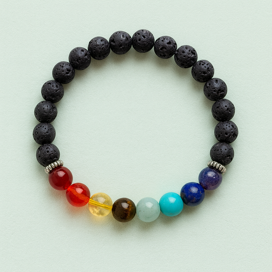 Lava 7 Chakra Bracelet