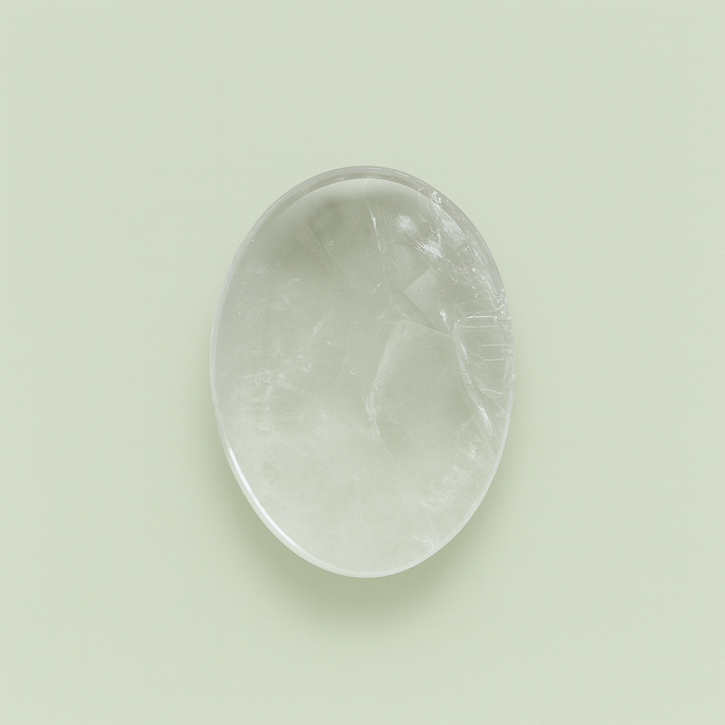 Clear Quartz Palm Stone