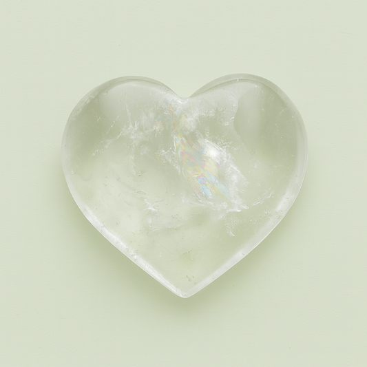 Clear Quartz Crystal Heart